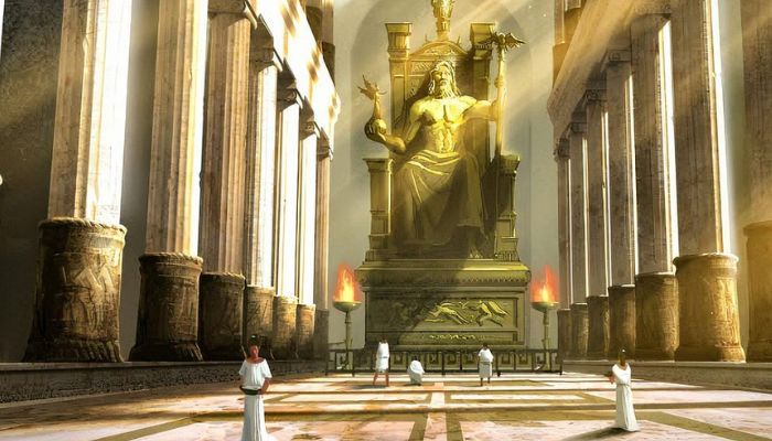 Statue of Zeus at Olympia, Greece